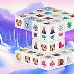 雪の背景に、さまざまなアイコンが描かれた白いブロックが立体的に積み重なっている。