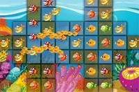 同じ魚のブロックをつなげる