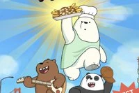 「We Bare Bearsのクマたちがフライドポテトを作ります」