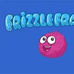 青い背景に、笑顔のピンク色のモフモフしたキャラクターと、水色の泡のようなデザインの文字。