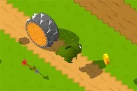 カエルが障害物を避けて川の向こう側へ渡ろう！