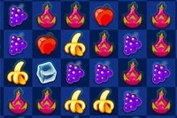 フルーツを入れ替えてパズルをクリアし、得点しよう