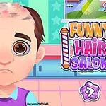 大きな目のキャラクターが床のタイルのある部屋で困った表情をしてるイラスト。