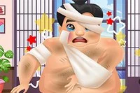 バトル後の力士はとても乱れているように見える