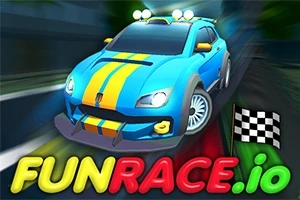 青いスポーツカーとチェッカーフラッグ。