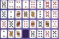 すべてのカードを色ごとに2からキングまで並べ替える
