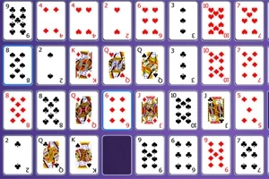トランプのカードが5列5行に並べられた画像。