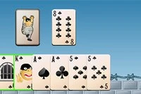 クラシックな2人用ジンラミーカードゲーム