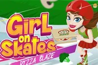 スケートをしていた少女が仕事に戻る
