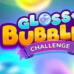 カラフルな背景に「Glossy Bubbles Challenge」と書かれたポップなデザインのロゴ。