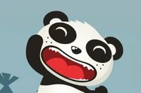 このかわいいパンダは止まらない！
