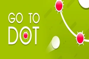 緑色の背景に「GO TO DOT」の文字と、円形の赤いドットとラインが描かれている。