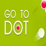 緑色の背景に「GO TO DOT」の文字と、円形の赤いドットとラインが描かれている。