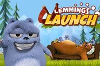 Grizzy & the Lemmings: Lemmings Launchは典型的なキャノンゲーム
