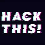 カラフルなグリッチ効果で「HACK THIS!
