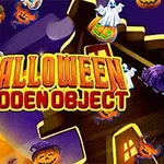 ハロウィンのテーマでカボチャや幽霊が散りばめられたカラフルな夜の背景。