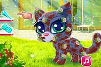 かわいい子猫のお世話をして、彼女だけのスタイルを作ろう