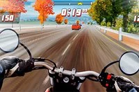 バイクに乗って街を走り抜けろ！
