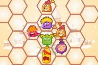 このかわいいパズルゲームでのタスクは、小さなモンスターたちを繋げることです。