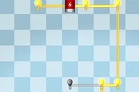 電球をすべてつないでメインバッテリーにもつなぐ