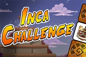 「Inca Challenge」のタイトルが描かれた空と建物のイラスト。