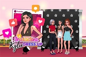 女性たちがレッドカーペットの上でスタイリッシュな服を着てポーズを取っているイラスト。