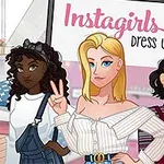 3人の女性がカジュアルな服装でポーズをとるイラスト。