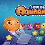 カラフルなキャラクターの海の生物が並んでいる青い背景のイメージ。
