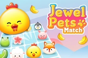 ニワトリや動物のキャラクターが描かれたカラフルなパズルゲームのイメージ。