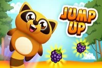 ふわふわの小さなアライグマを空へジャンプさせよう！