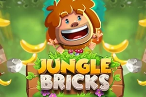 笑顔のキャラクターがバナナと一緒に緑の背景上に表示されている。