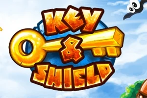 金色の鍵と「KEY & SHIELD」の文字が描かれたカラフルなロゴ。