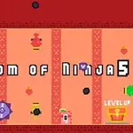 ピクセルアートスタイルの壁紙にアイコンや文字が配置されたデザイン。