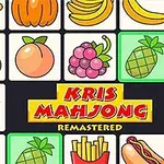 果物や食べ物のイラストが描かれたタイルが並んでいます。