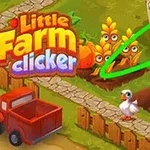 小さな牧場に野菜や作物、赤いトラック、アヒル、指が示す矢印が描かれているイラスト。