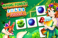 あなたを待っている秘密に満ちた魔法の森 Magic Forest Tiles Puzzle