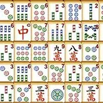 麻雀のタイルが整然と並んでいる画像。