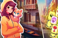 世界の素晴らしい都市を巡るマージャンソリティアゲーム