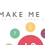 「MAKE ME TEN」という文字とカラフルな数字の円が並んでいるシンプルなデザイン。