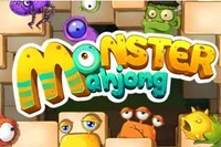 モンスター風の麻雀タイルをマッチしてレベルをクリア