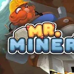 鉱山労働者のイラストと「MR