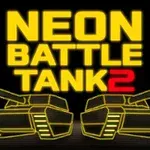 黄色で描かれた2台のネオン戦車のイラストとタイトルロゴ。