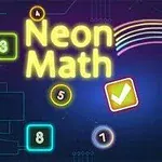ネオンカラーの数字とチェックマークが暗い背景に表示されている。