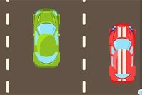 スポーツカーを操作して相手の車を回避