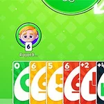 緑色の背景にカードが並んでおり、キャラクターのアイコンとその下に数字が表示されています。