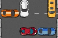 他の車をスライドさせて混雑した駐車場から脱出