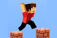 危険なMinecraftの風景を進む3Dパルクールゲーム！