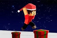 パルクールブロッククリスマスでクールなスタントを披露