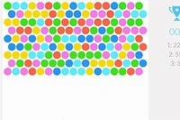 ミニマルデザインのバブルシューターゲーム