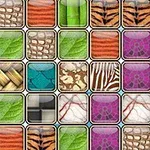 様々な色と模様を持つ正方形のタイルが整然と並んでいる画像。